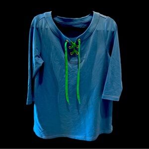 J. Jill terry top lace up tunic